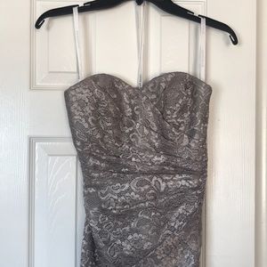 Grey bridesmaid dress